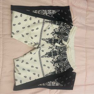 Black and white men paisley joggers